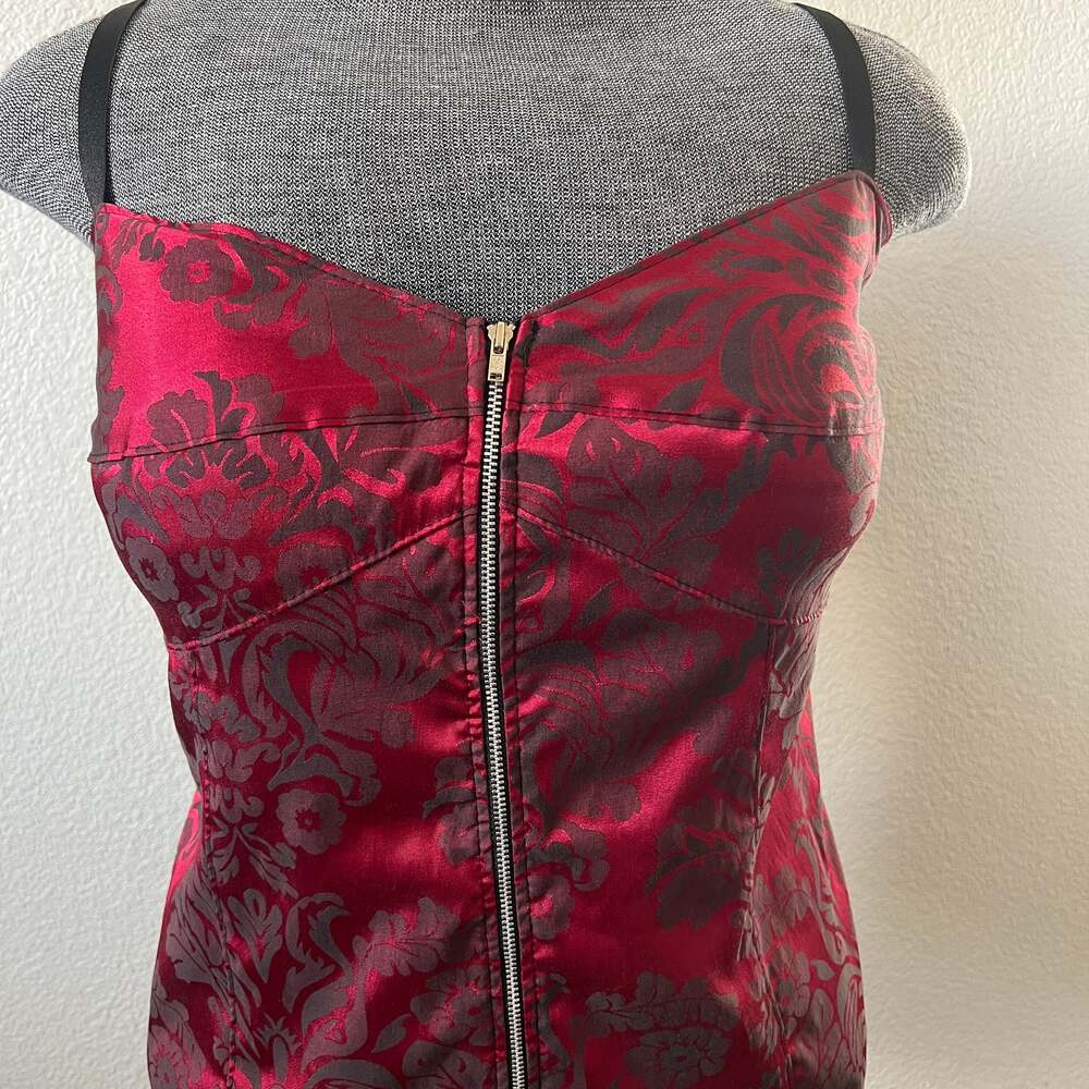 Torrid Zip Front Corset Top with Stretchable Back Size 2